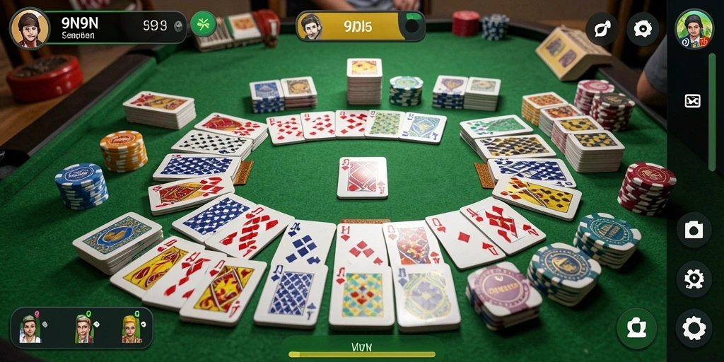 Tampilan seru gameplay Gaple yang menarik di 9N9N.