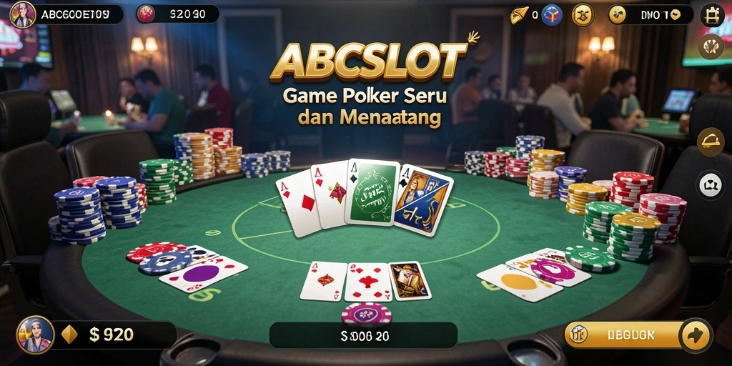 Screenshot gameplay ABCSLOT yang menampilkan keseruan permainan Poker.