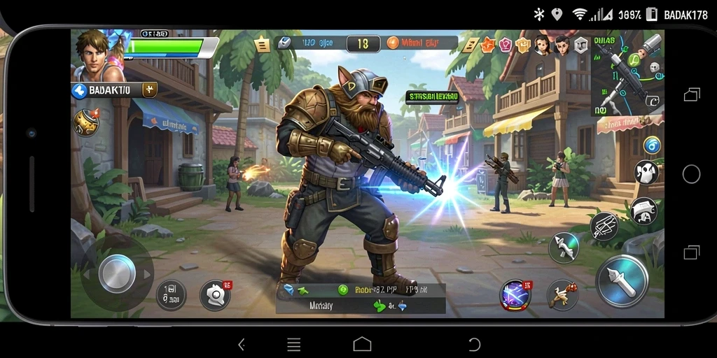Tampilan menarik dari gameplay strategis BADAK178.