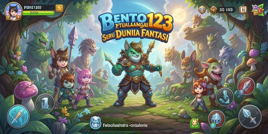 Gameplay seru BENTO123 dalam dunia petualangan yang menakjubkan.