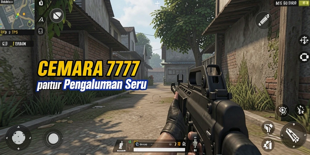 Tampilan screenshot CEMARA777 menampilkan aksi seru gameplay TPS.