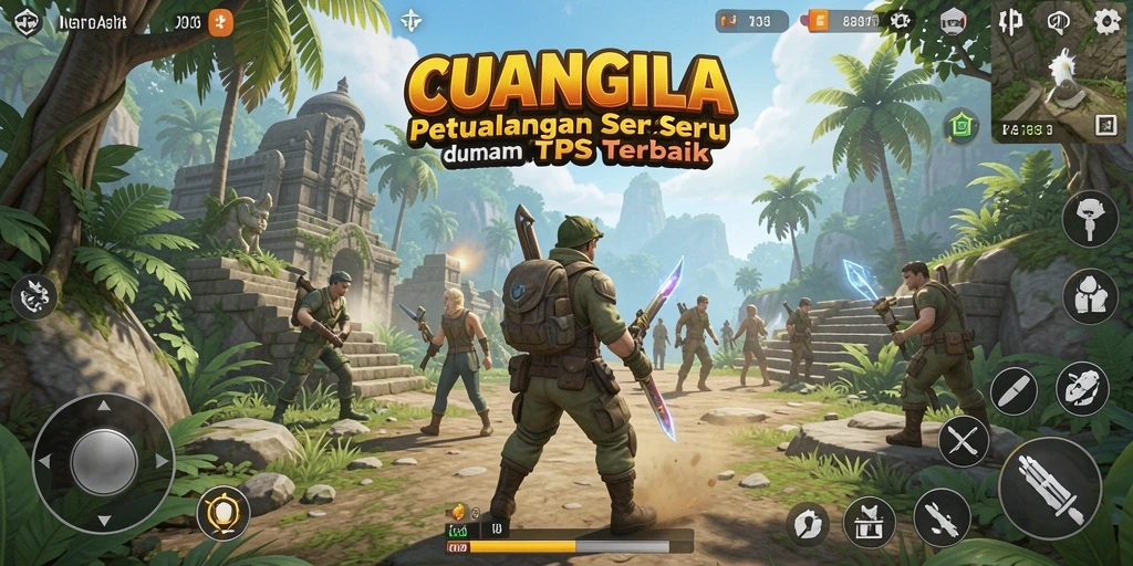 Tampilan gameplay seru dalam CUANGILA yang penuh aksi TPS.
