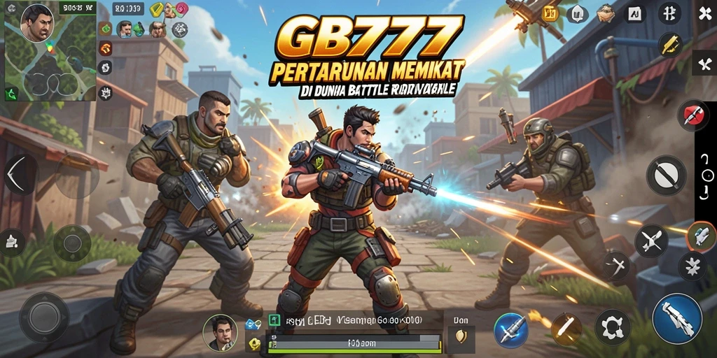 Gameplay seru dan mendebarkan di GB777 dengan teman-teman di arena Battle Royale.