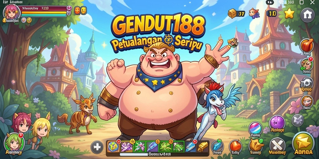 Tangkapan layar GENDUT188 menunjukkan aksi seru karakter anime.