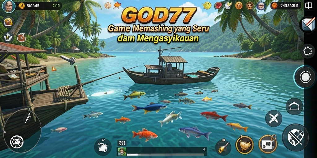 Tangkapan ikan besar dalam gameplay GOD77 yang menantang.