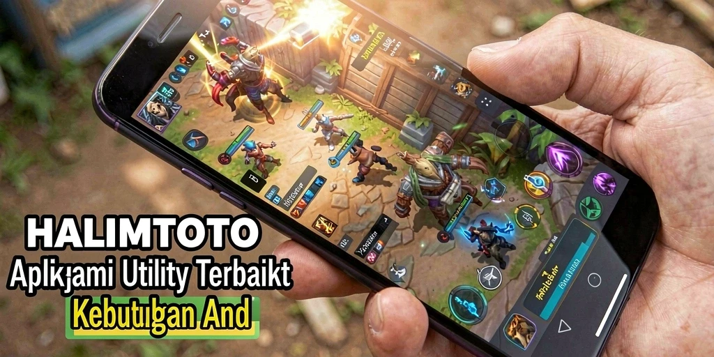 Tampilan utama HALIMTOTO dengan fitur Utility yang bermanfaat.