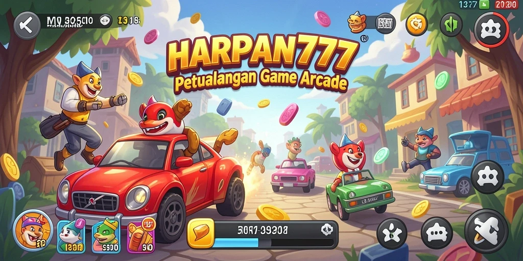 Tampilan gameplay seru dalam HARAPAN777 yang menonjolkan aksi cepat.