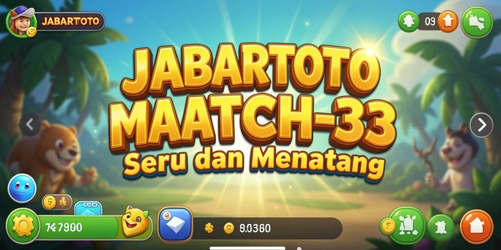 Tampilan permainan JABARTOTO dengan objek berwarna cerah.