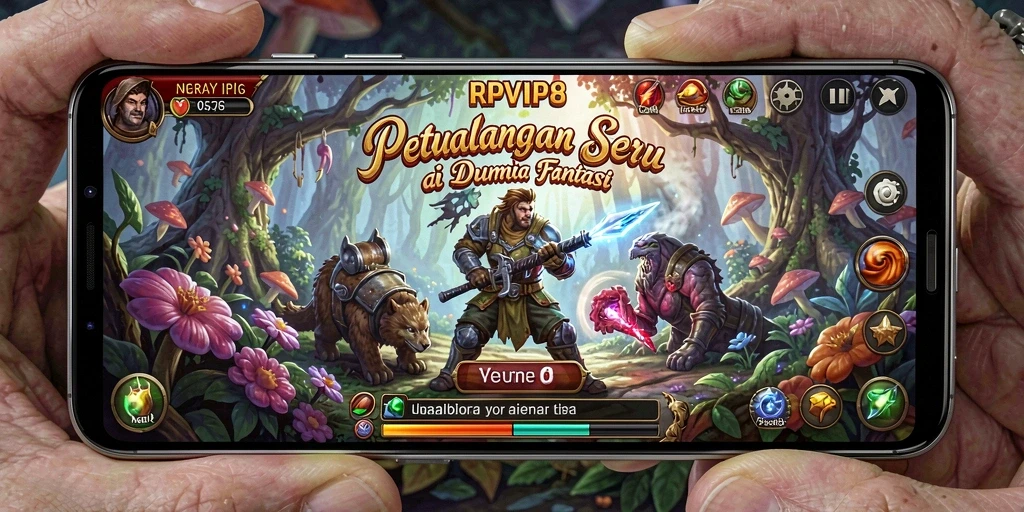 Screenshot utama RPVIP8 menampilkan gameplay seru di dunia petualangan.