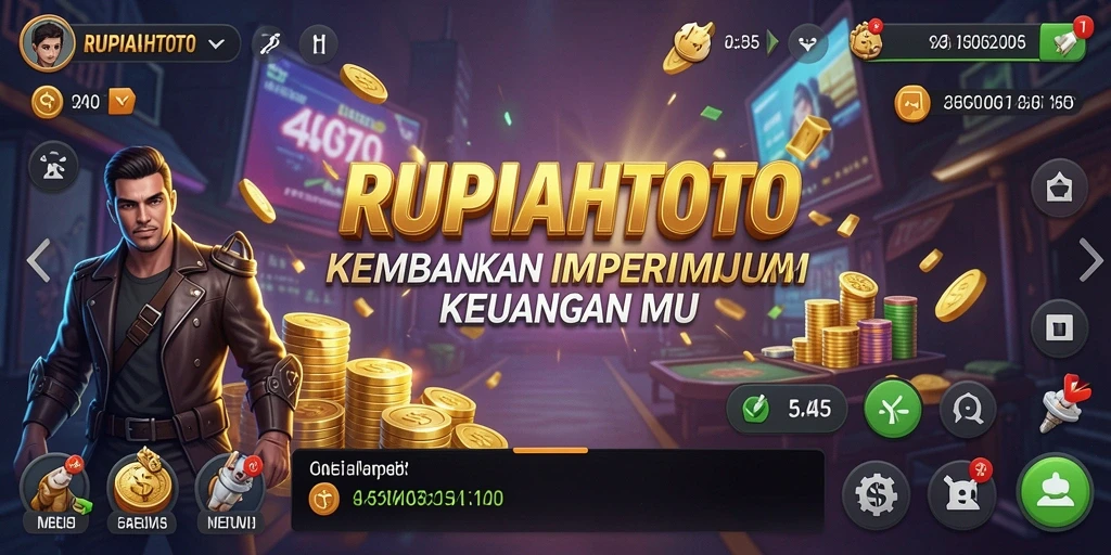 Tampilan gameplay seru di RUPIAHTOTO dengan elemen Tycoon.