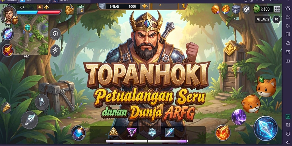 Tampilan gameplay seru dan mendebarkan dalam TOPANHOKI.