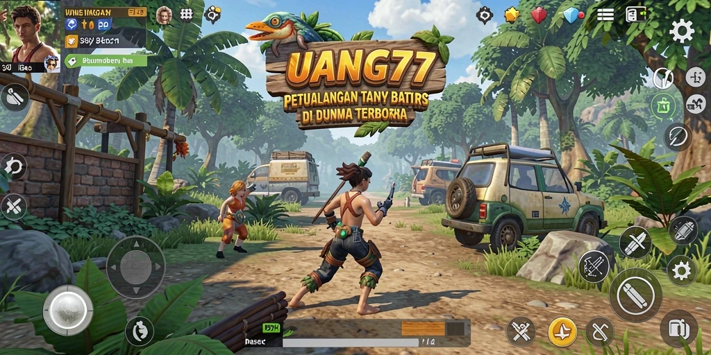 Gameplay UANG77 menampilkan kebebasan eksplorasi di dunia terbuka.