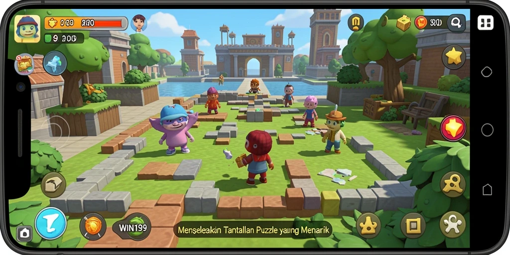 Tampilan gameplay WIN199 menunjukkan berbagai tantangan Puzzle yang menarik.