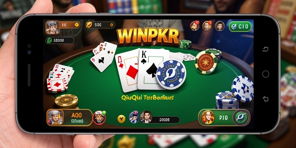 Tampilan gameplay QiuQiu yang seru di WINPKR.