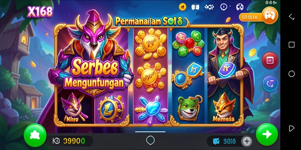 Tampilan menawan dari gameplay X168 yang seru dan mengasyikkan.